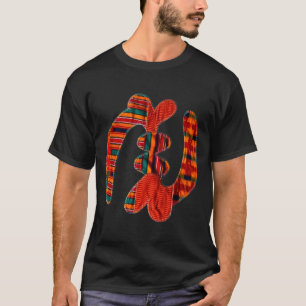Gye Nyame - Afrikansk Kente Tyg Symbol Ghana T Shirt