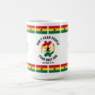 Gye Nyame FEAR ENLY GOD Christian Ghana Kaffemugg