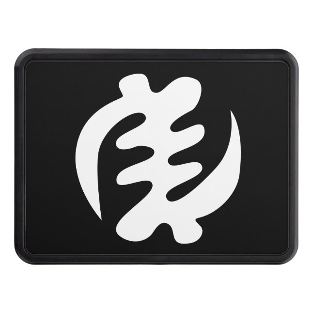 Gye Nyame | Gud är högsta Adinkra Symbol Dragkroksskydd (Framsidan)