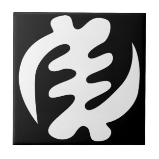 Gye Nyame | Gud är högsta Adinkra Symbol Kakelplatta
