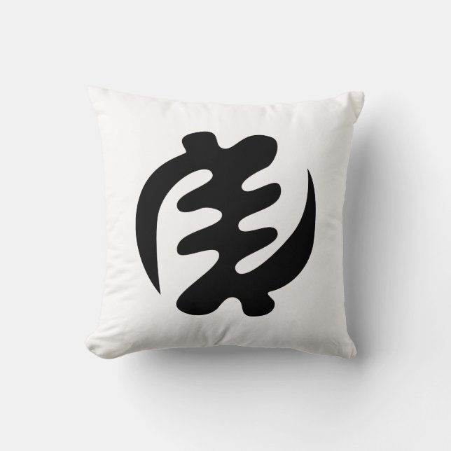 Gye Nyame | Gud är högsta Adinkra Symbol Kudde (Framsida)