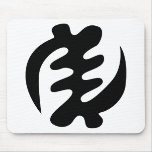Gye Nyame Gud är högsta Adinkra Symbol Musmatta