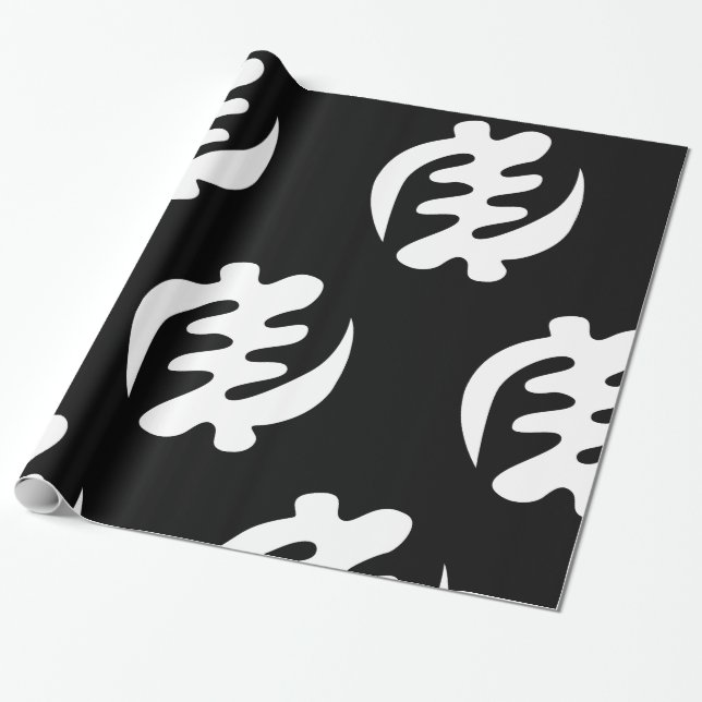 Gye Nyame | Gud är högsta Adinkra Symbol Presentpapper (Utrullad)