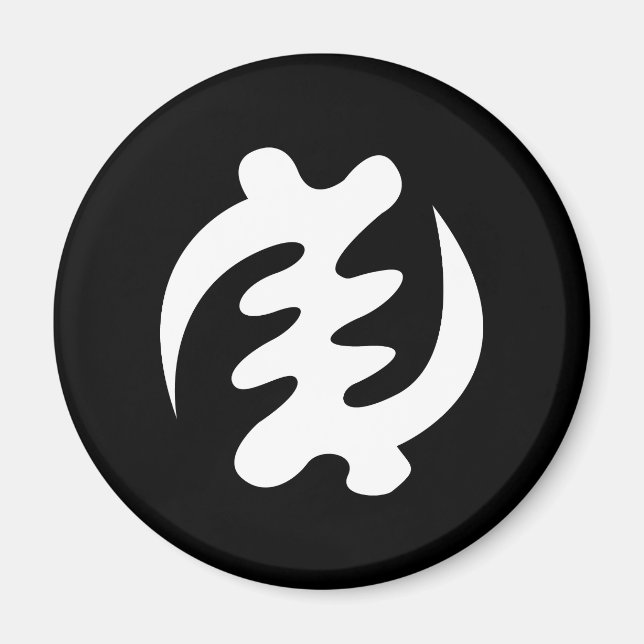Gye Nyame | Gud är högsta symbol Magnet (Framsidan)