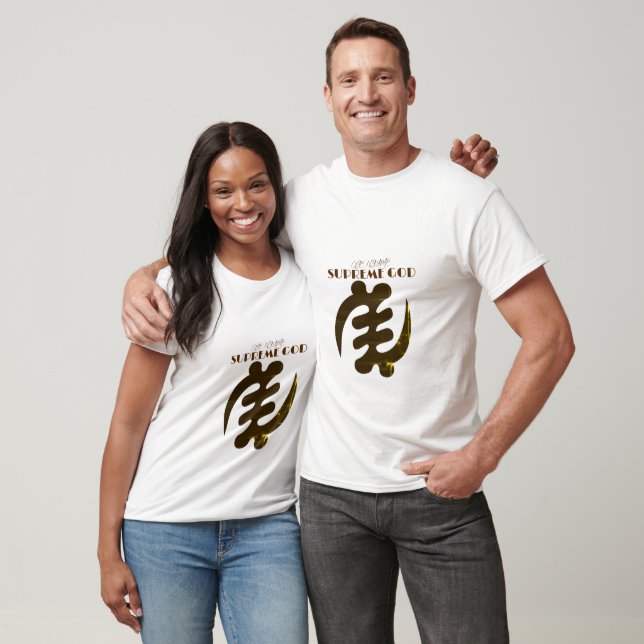 Gye Nyame-överlägsenhet för gud Adinkra-symboldesi T Shirt (Unisex)