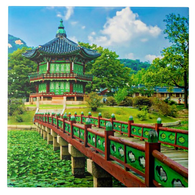 Gyeongbokgung Palace Kakelplatta (Framsidan)