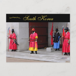 Gyeongbokgung Palace Security Seoul South Korea Vykort