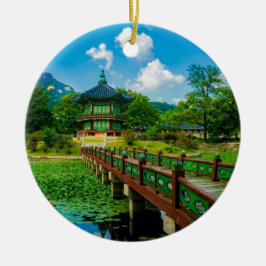Gyeongbokgung Palace, Sydkorea Julgransprydnad Keramik
