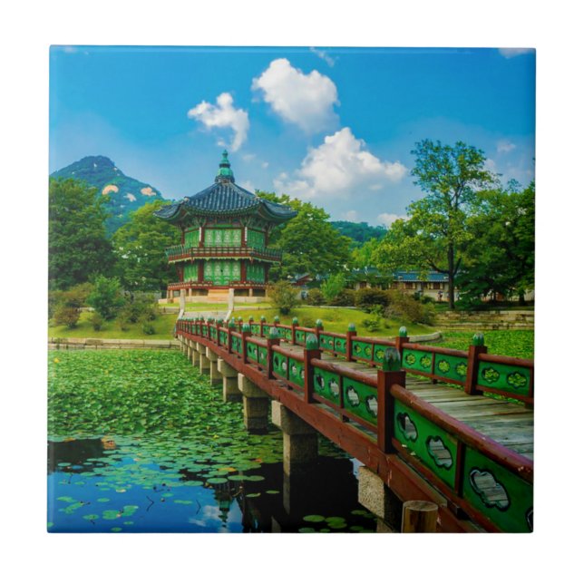 Gyeongbokgung Palace, Sydkorea Kakelplatta (Framsidan)