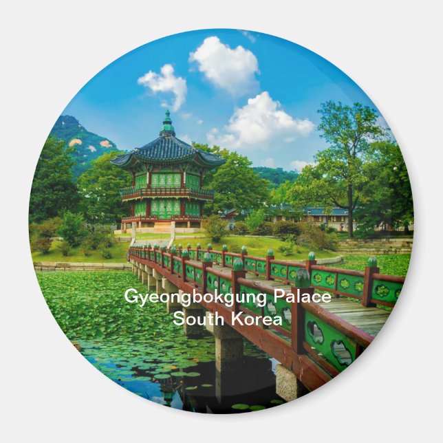 Gyeongbokgung Palace, Sydkorea Magnet (Framsidan)