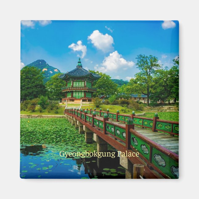 Gyeongbokgung Palace, Sydkorea Magnet (Framsidan)