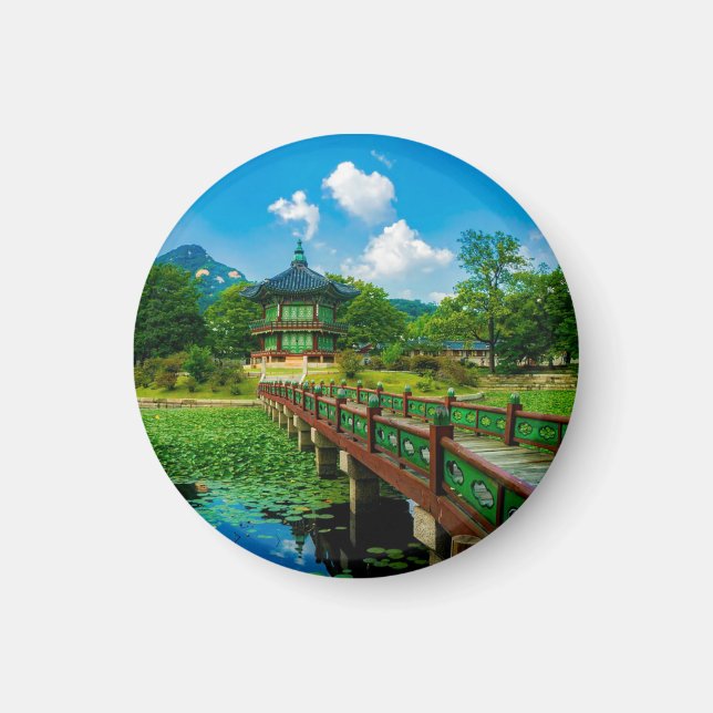 Gyeongbokgung Palace, Sydkorea Magnet (Framsidan)