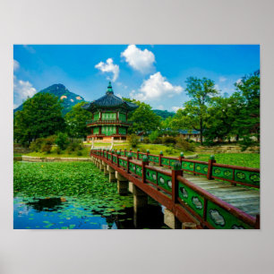 Gyeongbokgung Palace, Sydkorea Poster