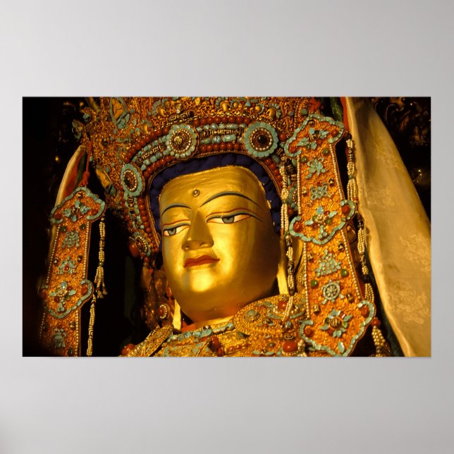 Gyldad Jowo Buddha Statue, Jokhang Temple Poster (Framsidan)