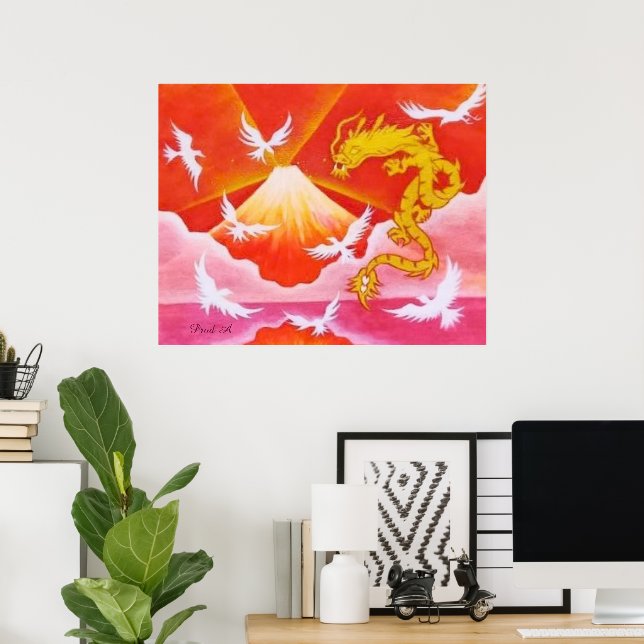 Gylden Drak★ Poster (Hemmakontoret)