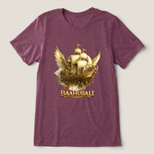 Gylden Fantasy Flygande Fartyg Art Bella+Canvas Tr T Shirt