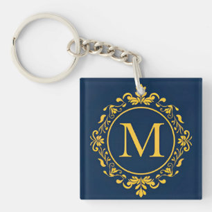 Gylden Monogram M Lyx Personlig Stil Gåva ✨