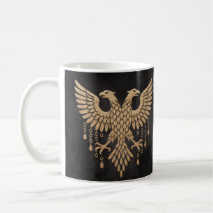 Gylden Tvillingrav Nordisk Mytologi Svart Kaffemugg