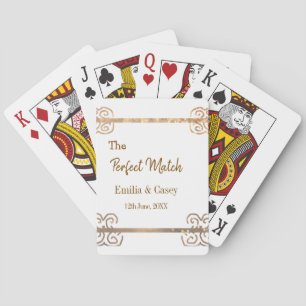 Gylden vintage glitter den perfekta matchande pare casinokort