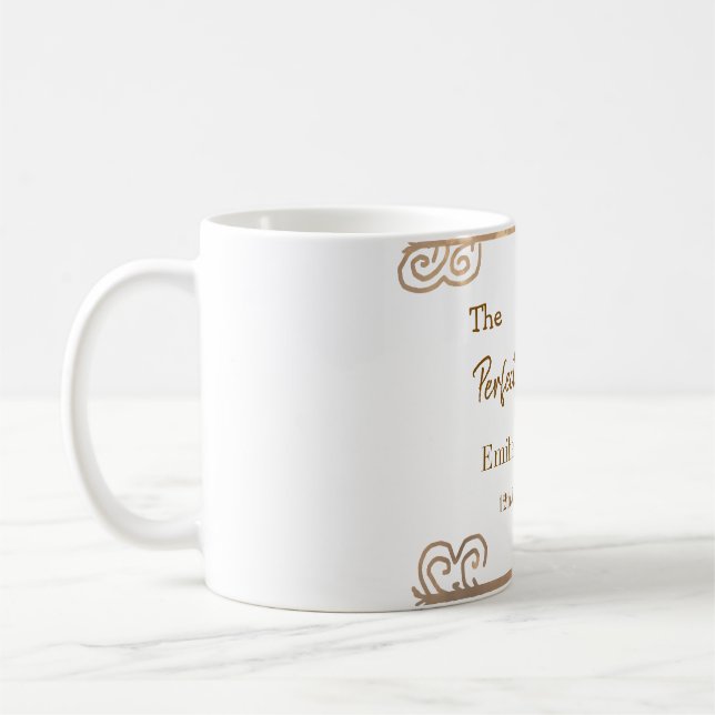 Gylden vintage glitter perfekt matchande par na kaffemugg (Vänster)