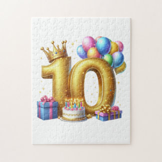 Gyllen 10-årsdag pussel