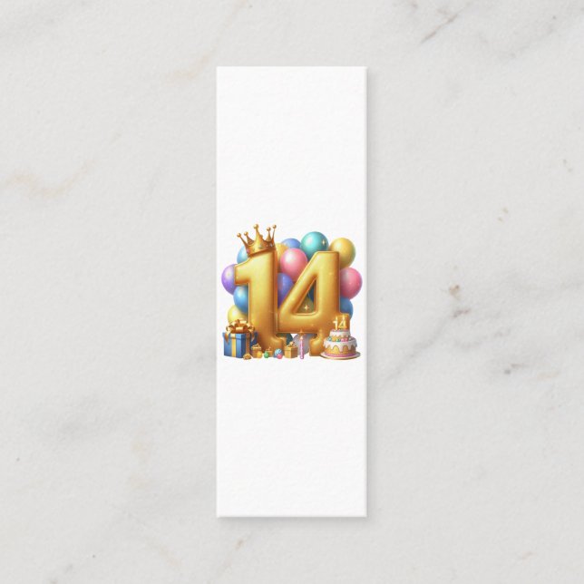 Gyllen 14-årsdag (Framsida)