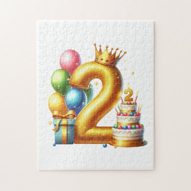 Gyllen 2-årsdag pussel (Vertikal)