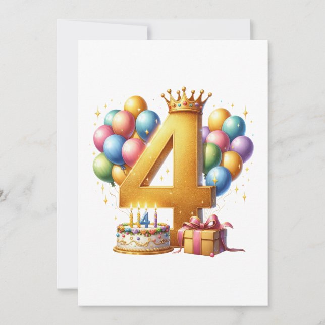 Gyllen 4-årsdag meddelande (Framsida)