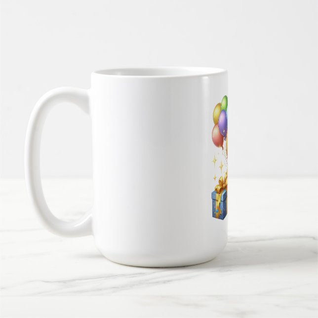 Gyllen 8-årsdag kaffemugg (Vänster)