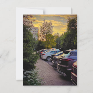 Gyllen stillhet Urban vykort – Anpassningsbar