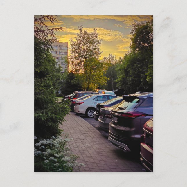 Gyllen stillhet Urban vykort – Anpassningsbar (Framsida)