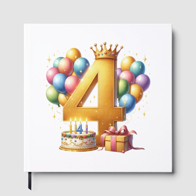 Gyllende 4-årsdag gästböcker (Framsida)