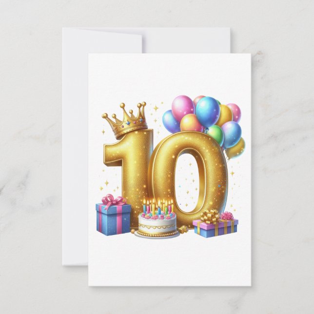 Gyllene 10-årsdag OSA kort (Framsida)
