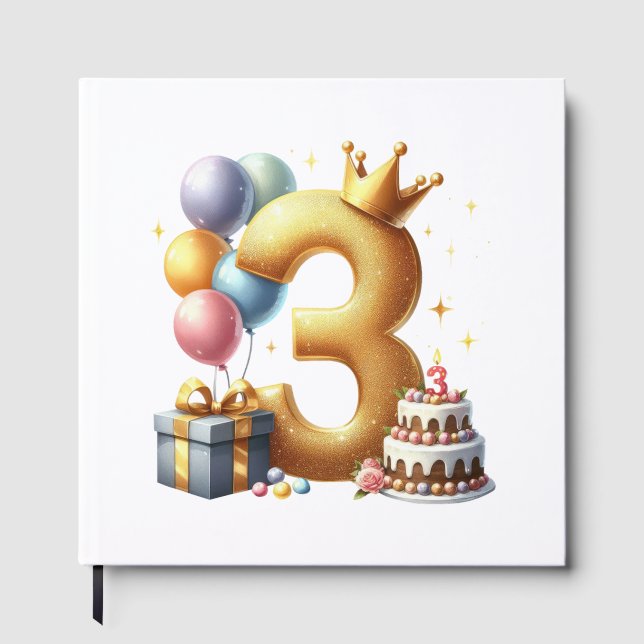 Gyllene 3-årsdag gästböcker (Framsida)