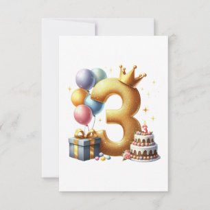 Gyllene 3-årsdag OSA kort