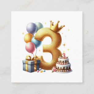 Gyllene 3-årsdag tilläggskort