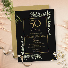 Gyllene 50-årsjubileum Ändra datum Grönska Meddelande Vykort