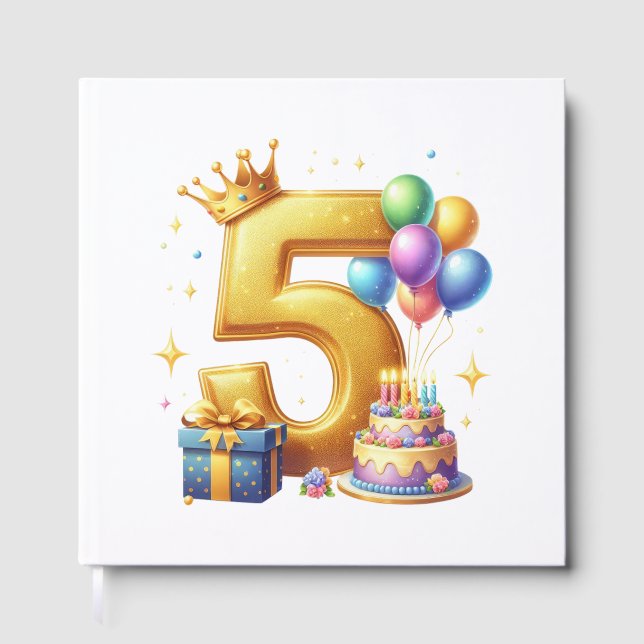Gyllene 5-års födelsedag gästböcker (Framsida)