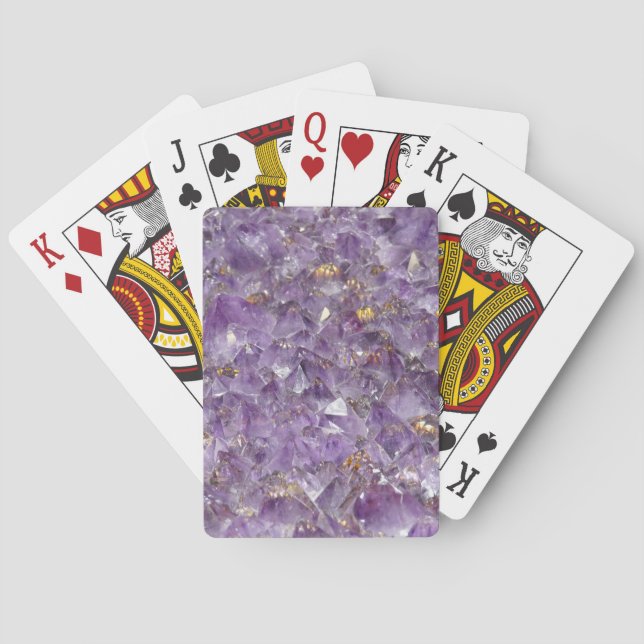 Gyllene ametistskimmer casinokort (Baksidan)