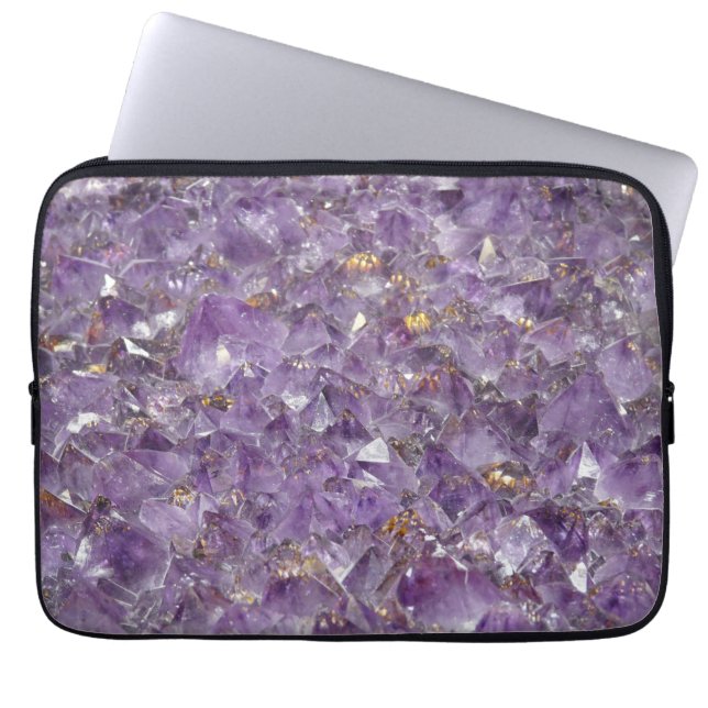 Gyllene ametistskimmer laptop fodral (Framsidan)
