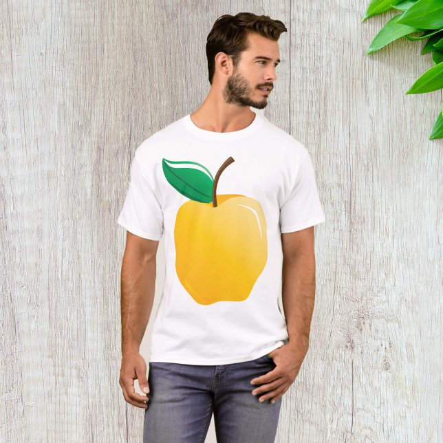 Gyllene Äpple Ljust Gul Frukt T Shirt (Skapare uppladdad)