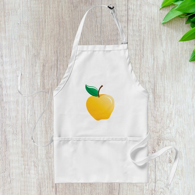 Gyllene äpple Ljust gult frukt Förkläde (Skapare uppladdad)