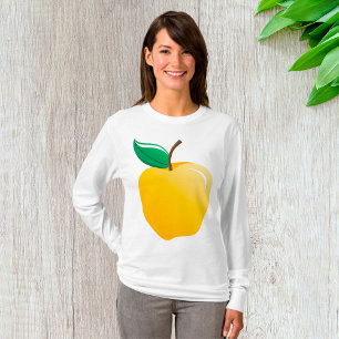 Gyllene äpple Ljust gult frukt T Shirt