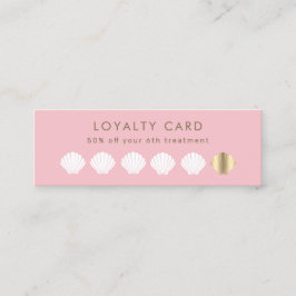 gyllene årstidsbusskort för rosa mini visitkort