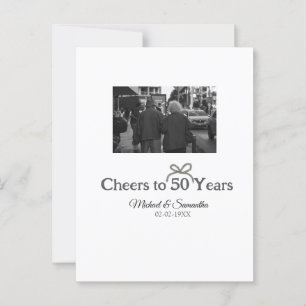 Gyllene båge firar 50 års jubileumsgifte vykort