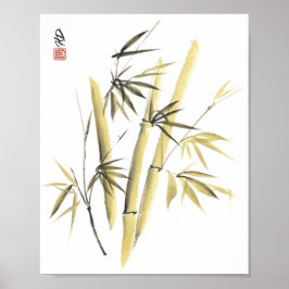 Gyllene Bambu Harmoni Poster