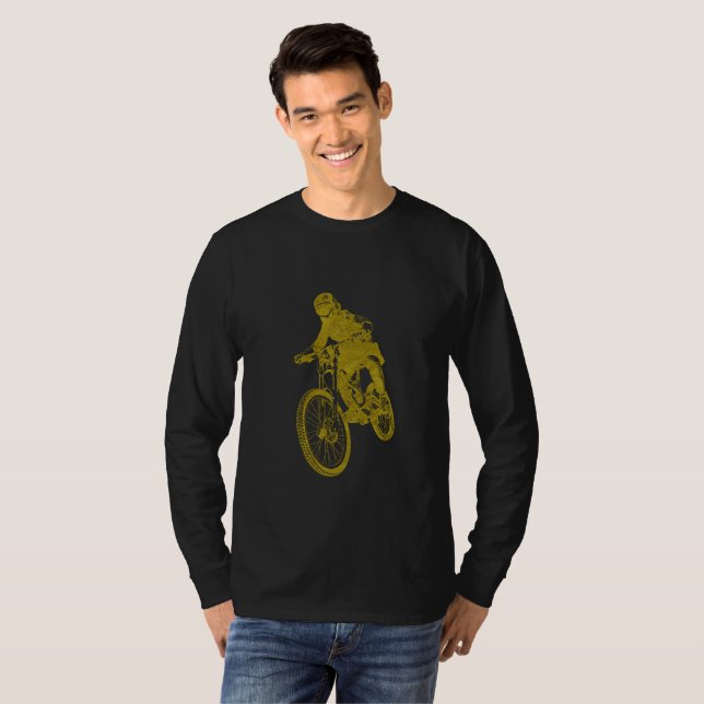 Gyllene Biker T-Shirt (Hel framsida)