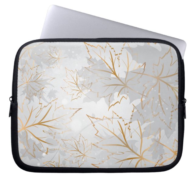 Gyllene blad 3 laptop fodral (Framsidan)