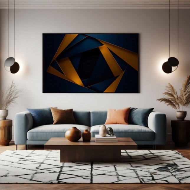 Gyllene Blått Labyrint Poster (Skapare uppladdad)