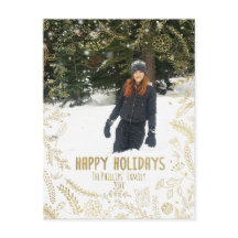 Gyllene blomblad Rustik julfirande foton